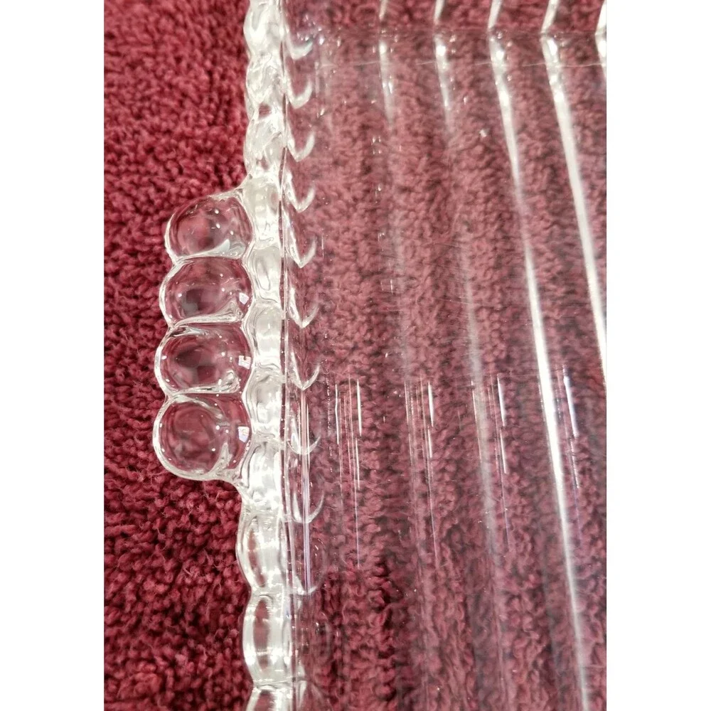 Vintage Indiana Glass–Style 3‑Section Clear Relish Tray (1960s–80s)